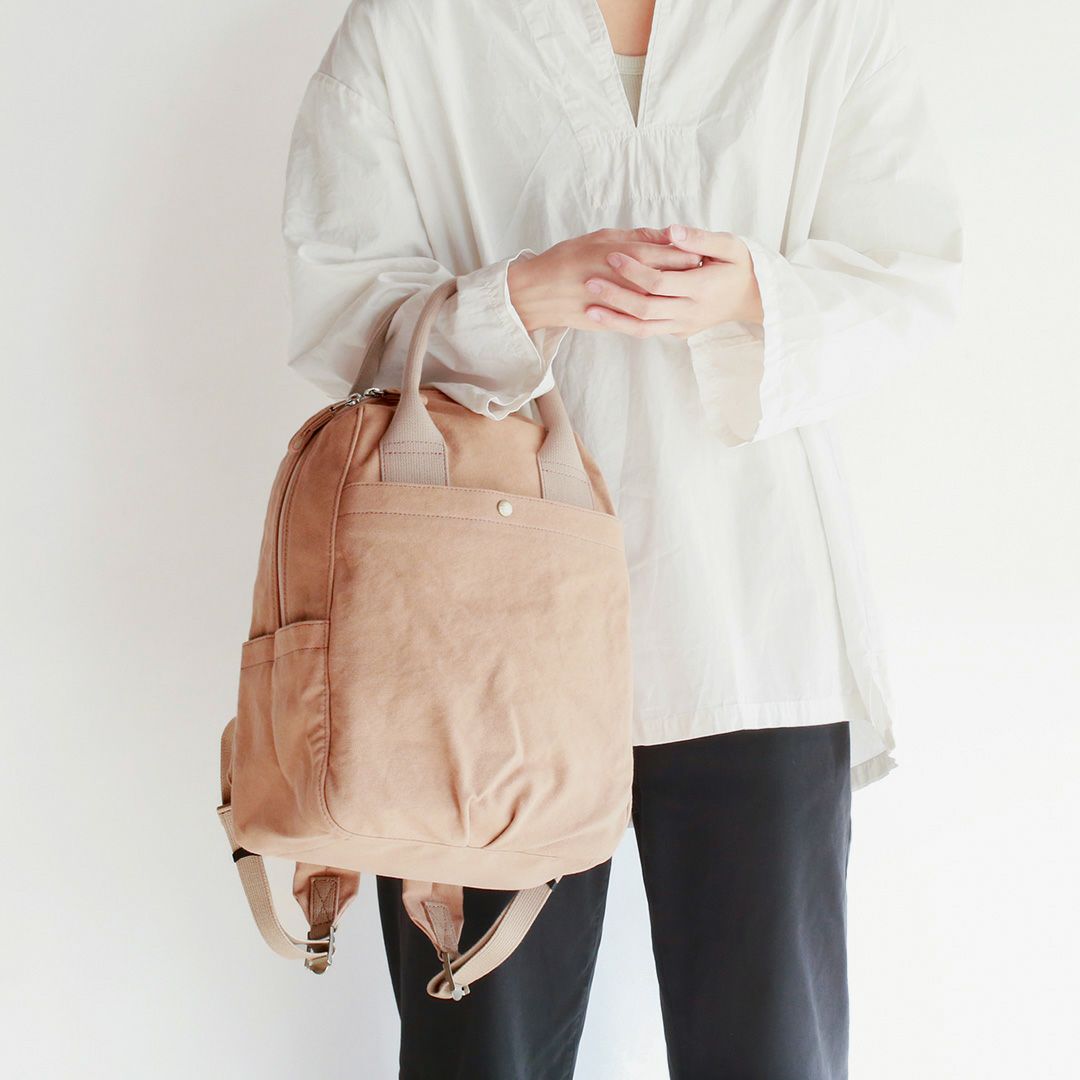 8号帆布ふっくりフタミミリュック(M) | 香久山鞄