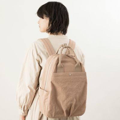 8号帆布ふっくりフタミミリュック(L) | 香久山鞄
