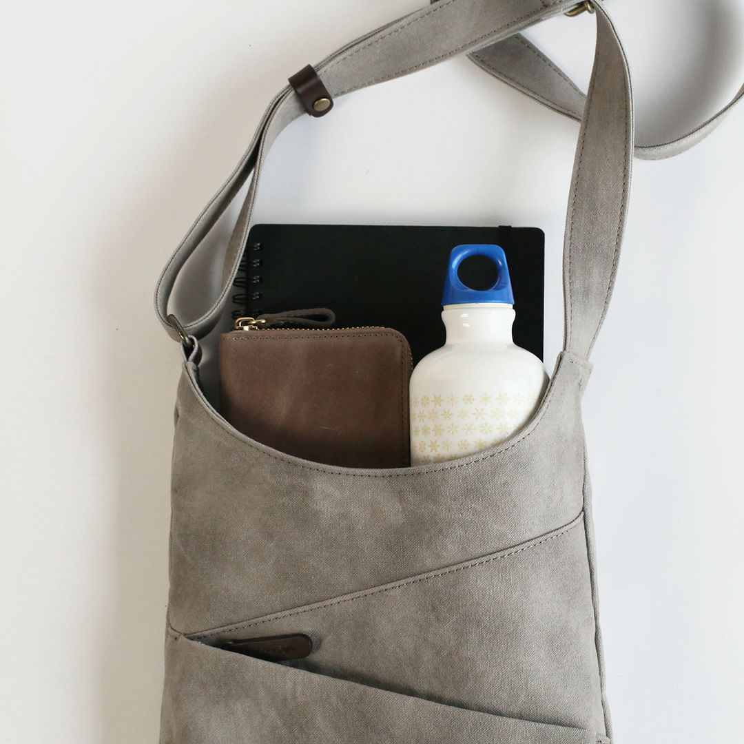 備長炭染め帆布ミニノコショルダーバッグ | 香久山鞄